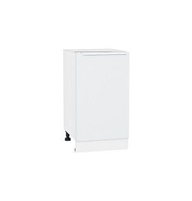 Шкаф нижний с 1-ой дверцей Фьюжн, цвет: Silky White