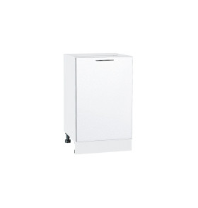 Шкаф нижний с 1-ой дверцей Валерия-М, цвет: Белый металлик