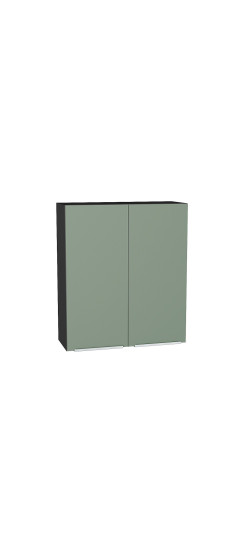 Шкаф верхний с 2-мя дверцами Фьюжн, цвет: Silky Mint | ПЭТ, Silky Mint