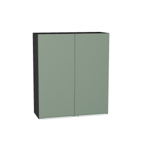 Шкаф верхний с 2-мя дверцами Фьюжн, цвет: Silky Mint