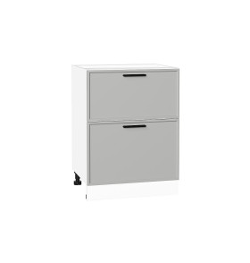 Шкаф нижний с 2-мя ящиками Фрейм, цвет: Grey Silk