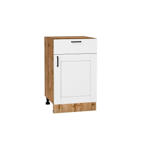 Шкаф нижний с 1-ой дверцей и ящиком Лофт, цвет: Super White