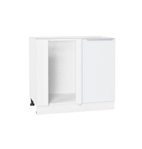 Шкаф нижний угловой Фьюжн, цвет: Silky White