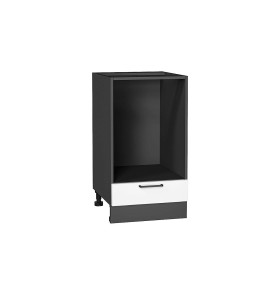 Шкаф нижний под духовку Флэт, цвет: White In 2S