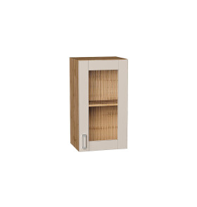 Шкаф верхний с 1-ой остекленной дверцей Лофт, цвет: Cream Silk