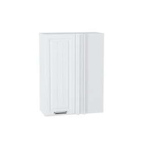 Шкаф верхний прямой угловой Прага, цвет: Белое дерево