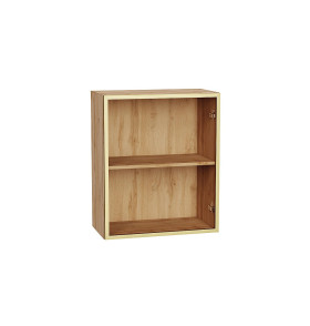 Шкаф верхний с 1-ой остекленной дверцей, цвет: Золотой