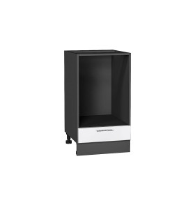 Шкаф нижний под духовку Валерия-М, цвет: Белый глянец