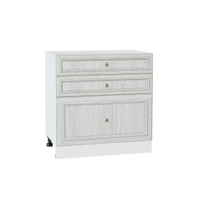 Шкаф нижний с 3-мя ящиками Шале, цвет: White Dreamline