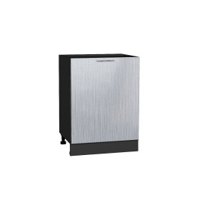 Шкаф нижний с 1-ой дверцей Валерия-М, цвет: Серый металлик дождь светлый