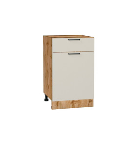 Шкаф нижний с 1-ой дверцей и ящиком Флэт, цвет: Cashmere In 2S