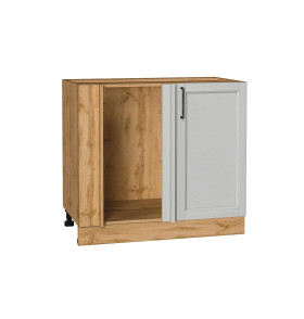 Шкаф нижний угловой Сканди, цвет: Grey Silkwood