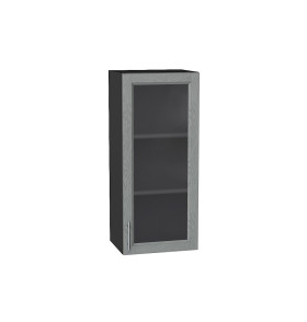 Шкаф верхний с 1-ой остекленной дверцей Сканди, цвет: Grey Softwood