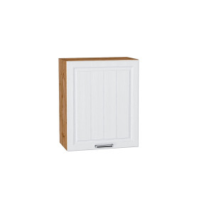 Шкаф верхний с 1-ой дверцей Прага, цвет: Белое дерево