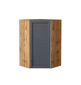 Шкаф верхний угловой Сканди, цвет: Graphite Softwood