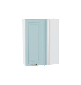 Шкаф верхний прямой угловой Ницца, цвет: Голубой