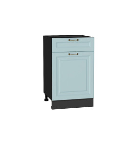 Шкаф нижний с 1-ой дверцей и ящиком Ницца, цвет: Голубой