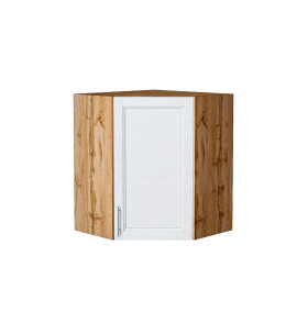 Шкаф верхний угловой Сканди, цвет: White Softwood