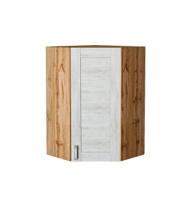 Шкаф верхний угловой Лофт, цвет: Nordic Oak