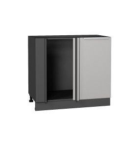 Шкаф нижний угловой Фьюжн, цвет: Silky Light Grey