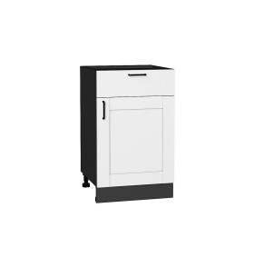 Шкаф нижний с 1-ой дверцей и ящиком Лофт, цвет: Super White