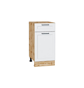 Шкаф нижний с 1-ой дверцей и ящиком Барселона, цвет: Белый