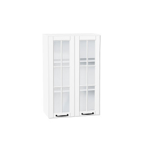 Шкаф верхний с 2-мя остекленными дверцами Дублин, цвет: Special White
