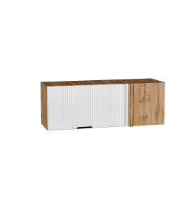 Шкаф верхний прямой угловой горизонтальный Евро Лайн, цвет: Белый