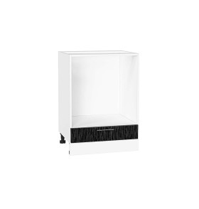 Шкаф нижний под духовку Валерия-М, цвет: Черный металлик дождь