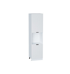 Шкаф пенал с 2-мя дверцами под технику Евро Лайн, цвет: Белый