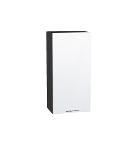 Шкаф верхний с 1-ой дверцей Валерия-М, цвет: Белый металлик