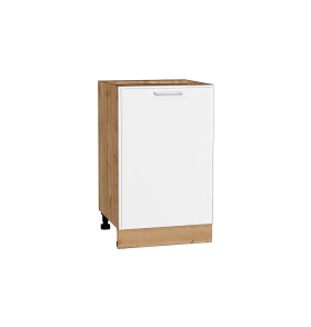 Шкаф нижний с 1-ой дверцей Квадро, цвет: Белый