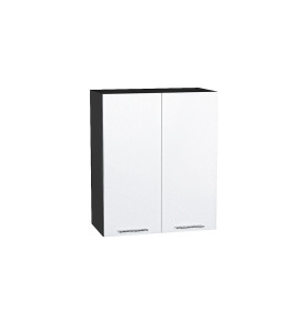 Шкаф верхний с 2-мя дверцами Валерия-М, цвет: Белый металлик