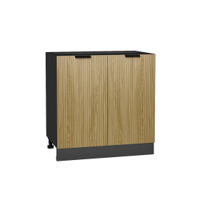 Шкаф нижний с 2-мя дверцами Евро Лайн, цвет: Дуб песочный