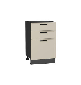 Шкаф нижний с 3-мя ящиками Фрейм, цвет: Cream Silk