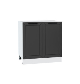 Шкаф нижний с 2-мя дверцами Глетчер, цвет: Маренго Силк