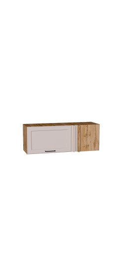 Шкаф верхний прямой угловой горизонтальный Барселона, цвет: Кашемир | Пленка ПВХ., Кашемир