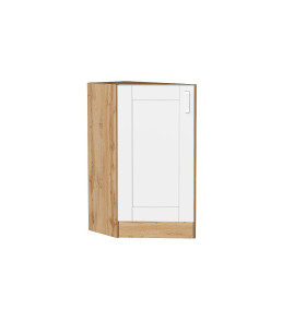 Шкаф нижний торцевой Лофт, цвет: White Silk