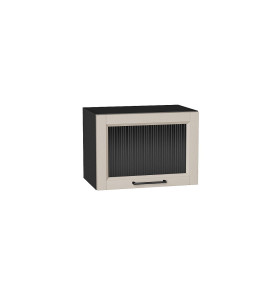 Шкаф верхний горизонтальный остекленный Сканди, цвет: Cream Silkwood