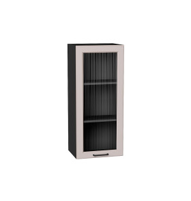 Шкаф верхний с 1-ой остекленной дверцей Барселона, цвет: Кашемир