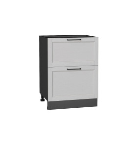 Шкаф нижний с 2-мя ящиками Сканди, цвет: Grey Silkwood