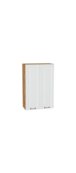 Шкаф верхний с 2-мя дверцами Ницца, цвет: Белый | Пленка ПВХ., Белый