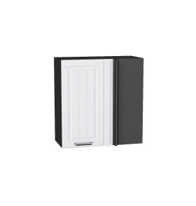 Шкаф верхний прямой угловой Прага, цвет: Белое дерево