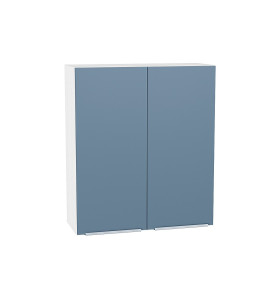 Шкаф верхний с 2-мя дверцами Фьюжн, цвет: Silky Blue