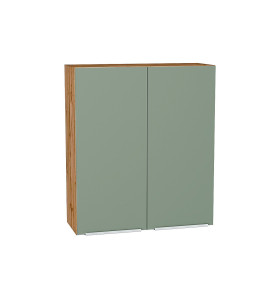 Шкаф верхний с 2-мя дверцами Фьюжн, цвет: Silky Mint