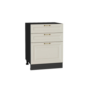 Шкаф нижний с 3-мя ящиками Ницца, цвет: Агат