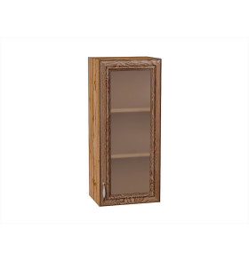 Шкаф верхний с 1-ой остекленной дверцей Шале, цвет: Brown Dreamline