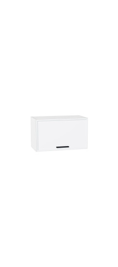 Шкаф верхний горизонтальный Фрейм, цвет: White Silk | ПЭТ, White Silk