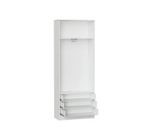 Каркас шкафа двухстворчатого Стиль ШК-803 с ящиками, цвет: Белый