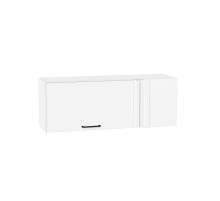 Шкаф верхний прямой угловой горизонтальный Флэт, цвет: White In 2S